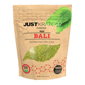 JUST KRATOM POWDER 1000 GRAMS - BALI RED VEIN