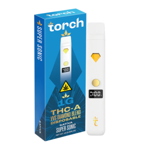 TORCH THC-A 1G VVS DIAMOND BLEND DISPOSABLE - SUPER SONIC SATIVA