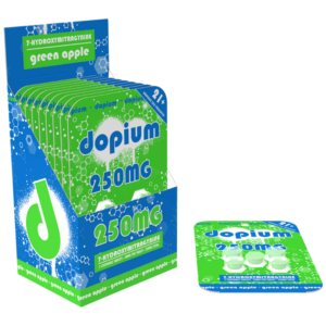 DOPIUM 7-HYDROXYMITRAGYNINE CHEWABLE TABLETS 50MG 5CT - GREEN APPLE