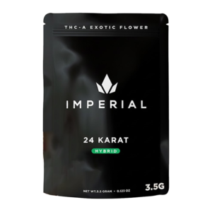 IMPERIAL THC-A EXOTIC FLOWER ZAZA 3.5G - 24 KARAT HYBRID