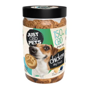 JUST PETS CBD ORGANIC DOG TREATS 150MG - CHICKEN FLAVOR