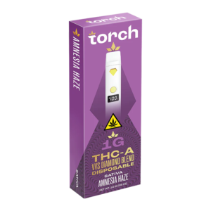 TORCH THC-A 1G VVS DIAMOND BLEND DISPOSABLE - AMNESIA HAZE SATIVA