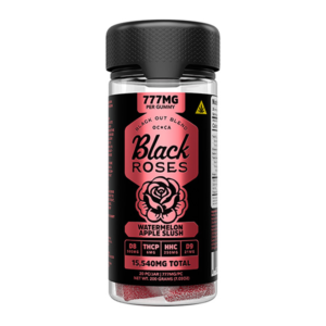 BLACK ROSES BLACK OUT BLEND GUMMIES 777MG 20CT JAR - WATERMELON APPLE SLUSH