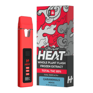 STRAIGHT HEAT WHOLE PLANT FLASH FROZEN EXTRACT 1G DISPOSABLE - GARANIMALS INDICA