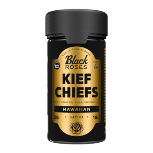 BLACK ROSES KIEF CHIEFS EXOTIC KIEF COATED PRE-ROLLS 2G 10CT JAR - HAWAIIAN SATIVA