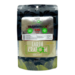 EARTH KRATOM ORGANIC KRATOM POWDER 100G/3.5OZ - TRAINWRECK