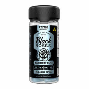 BLACK ROSES BLACK OUT BLEND GUMMIES 777MG 20CT JAR - BLUEBERRY BLITZ