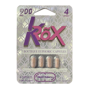 KROX BOUTIQUE EUPHORIC CAPSULES 225MG 4CT - FRUIT PUNCH