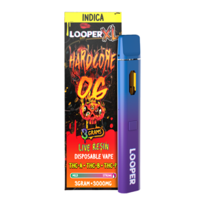 LOOPER XL LIVE RESIN 3G DISPOSABLE - HARDCORE OG INDICA