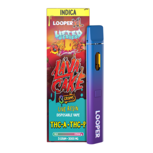 LOOPER XL LIFTED SERIES LIVE RESIN 3G DISPOSABLE - LAVA CAKE INDICA