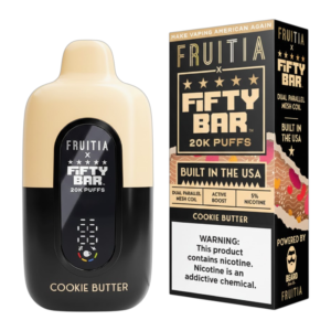 FRUITIA X FIFTY BAR 20000 BOX OF 5 - COOKIE BUTTER
