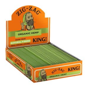 ZIG ZAG ROLLING PAPERS BOX - ORGANIC HEMP KING SIZE SLIM