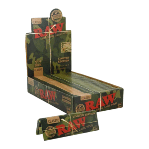 RAW ROLLING PAPERS CAMO LIMITED EDITION - CLASSIC 1 1/4 SIZE BOX OF 24