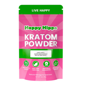HAPPY HIPPO KRATOM CAPSULES 100CT - SUPER GREEN BORNEO