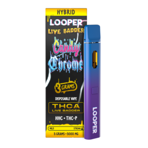 LOOPER LIVE BADDER THCA 3G DISPOSABLE - CANDY CHROME HYBRID
