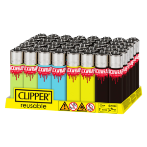 CLIPPER LIGHTER BOX OF 48 - PACKWRAPS SOLID COLORS