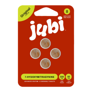 JUBI ADVANCED KRATOM 7-HYDROXYMITRAGYNINE TABLETS 50MG 4CT - UNFLAVORED