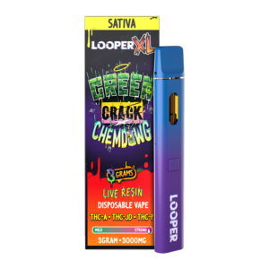 LOOPER XL LIVE RESIN 3G DISPOSABLE - GREEN CRACK X CHEMDAWG SATIVA