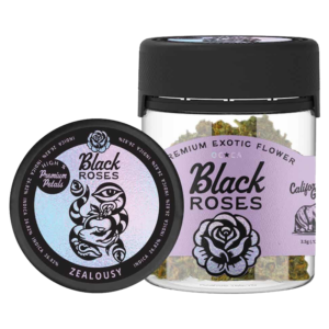 BLACK ROSES PREMIUM EXOTIC THC-A FLOWER 3.5G JAR - ZEALOUSY INDICA
