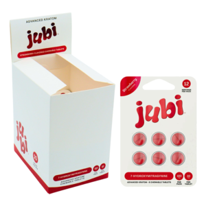 JUBI ADVANCED KRATOM 7-HYDROXYMITRAGYNINE TABLETS 30MG 6CT - STRAWBERRY