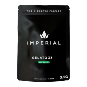 IMPERIAL THC-A EXOTIC FLOWER ZAZA 3.5G - GELATO 33 HYBRID