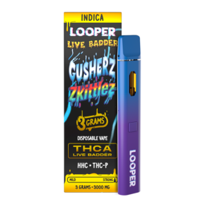 LOOPER LIVE BADDER THCA 3G DISPOSABLE - GUSHERZ X ZKITTLEZ INDICA
