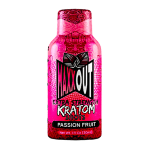 MAXXOUT EXTRA STRENGTH KRATOM SHOTS 380MG - PASSION FRUIT