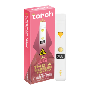 TORCH THC-A 1G VVS DIAMOND BLEND DISPOSABLE - STRAWBERRY TANGIE SATIVA
