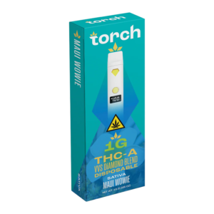 TORCH THC-A 1G VVS DIAMOND BLEND DISPOSABLE - MAUI WOWIE SATIVA