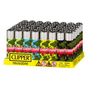 CLIPPER LIGHTER BOX OF 48 - PACKWRAPS FLOWER DESIGN