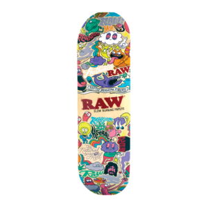 RAW SKATE BOARD DECK - COLLAGE ART