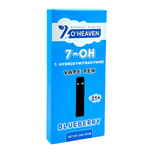 7 O'HEAVEN ADVANCED ALKALOID 7-HYDROXYMITRAGYNINE VAPE PEN 1000MG - BLUEBERRY