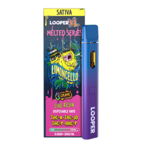 LOOPER XL MELTED SERIES LIVE RESIN 3G DISPOSABLE - LIMONCELLO SATIVA