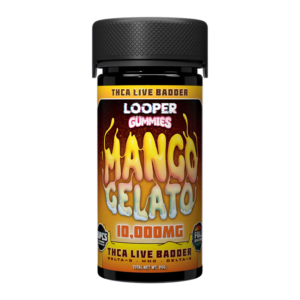 LOOPER THCA ULTRA POTENT FULL SPECTRUM GUMMIES 500MG 20CT JAR - MANGO GELATO