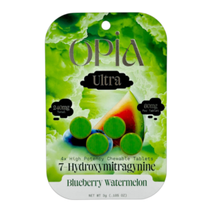 OPIA ULTRA 7-HYDROXYMITRAGYNINE CHEWABLE TABLETS 60MG 4CT - BLUEBERRY WATERMELON