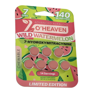 7 O'HEAVEN ADVANCED ALKALOID 7-HYDROXYMITRAGYNINE TABLETS 20MG 7CT - WILD WATERMELON