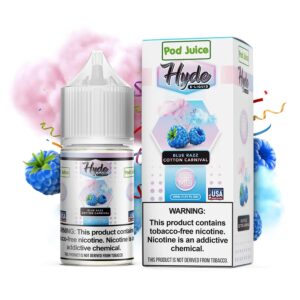 POD JUICE HYDE CLASSIC SALT NIC 30ML 55MG - BLUE RAZZ COTTON CARNIVAL