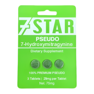 7STAR 7-HYDROXYMITRAGYNINE + PSEUDO TABLETS 25MG 3CT - ORIGINAL