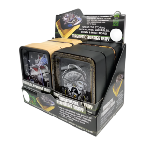 ROLLING TRAY WITH MAGNETIC COVER SET BOX OF 6 - SMOKEZILLA MAGNETIC STORAGE-23395