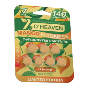 7 O'HEAVEN ADVANCED ALKALOID 7-HYDROXYMITRAGYNINE TABLETS 20MG 7CT - MANGO MADNESS