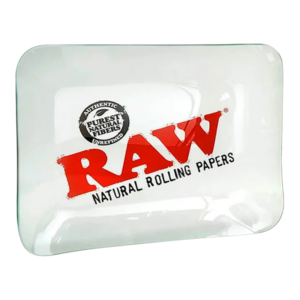 RAW ROLLING TRAY GLASS - LARGE