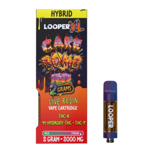 LOOPER XL SERIES LIVE RESIN 2G CARTRIDGE - CAKE BOMB HYBRID