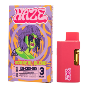 HAZE LIVE RESIN DISPOSABLE 3G - SURREAL BLEND - COTTON CANDY HYBRID
