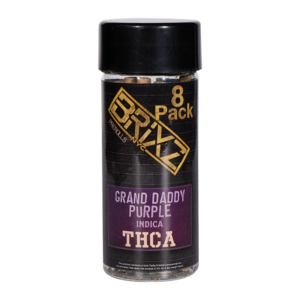 BRIXZ NYC THC-A PRE-ROLLS 8CT JAR BOX OF 8 - GRAND DADDY PURPLE INDICA