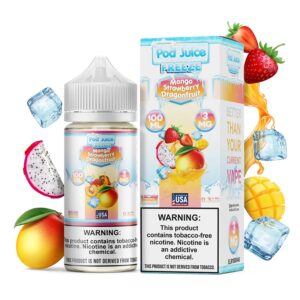 POD JUICE FREEZE 100ML 0MG - MANGO STRAWBERRY DRAGONFRUIT