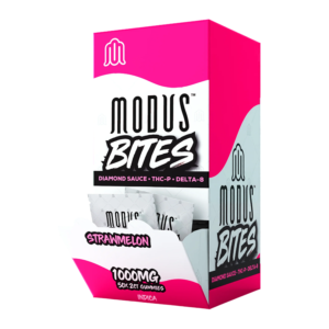 MODUS BITES DIAMOND SAUCE 1000MG 2CT GUMMIES  - STRAWMELON INDICA