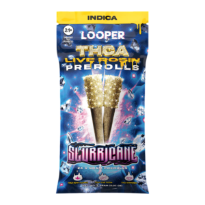 LOOPER THCA LIVE ROSIN PRE ROLLS 1G 2PK - SLURRICANE INDICA