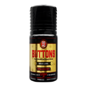 BUTTONS GOLD LABEL 7-HYDROXYMITRAGYNINE TABLETS BOTTLE 125MG 10CT - STRAWBERRY