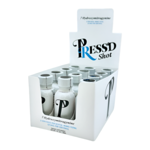 PRESS'D 7-HYDROXYMITRAGYNINE KRATOM SHOTS 30ML 40MG - ORIGINAL BLUE