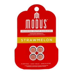 MODUS ADVANCED KRATOM ALKALOIDS PSEUDOINDOXYL TABLETS 20MG 4CT - STRAWMELON